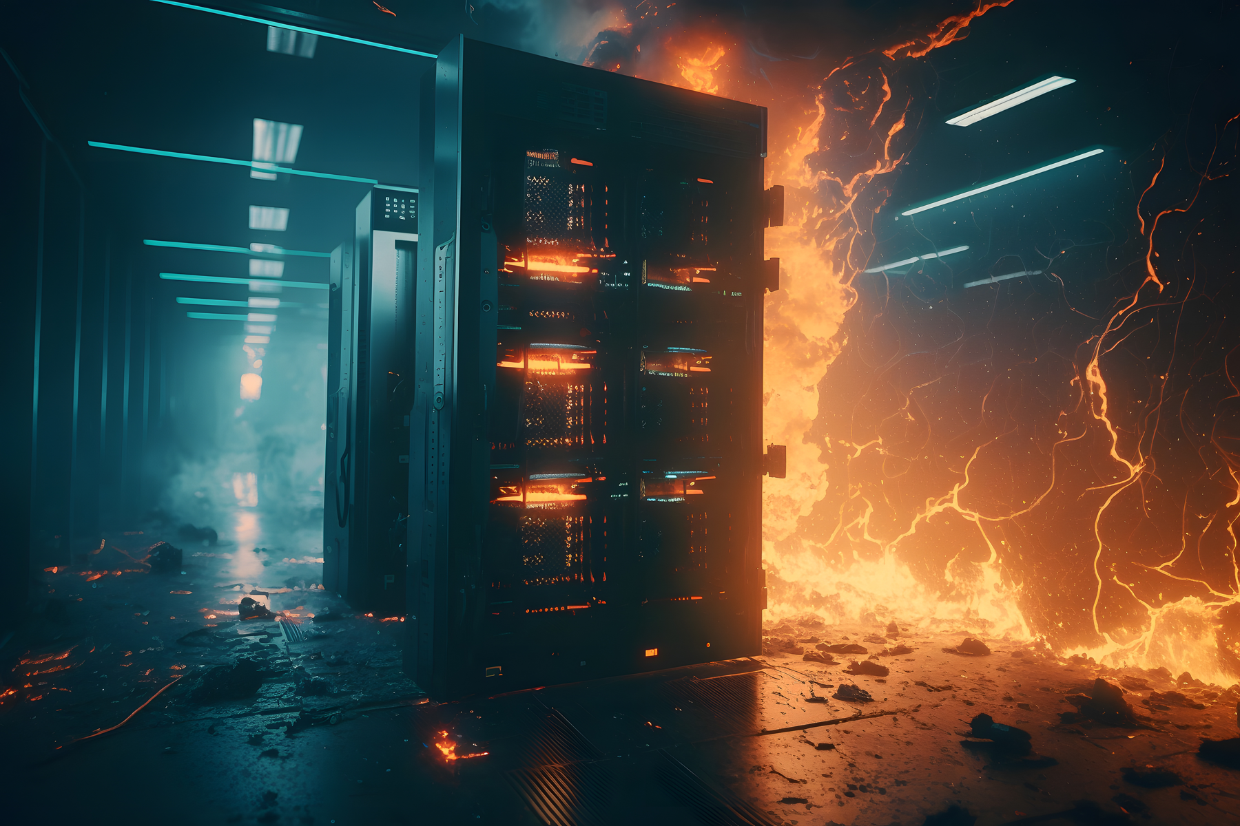 Server room data fire